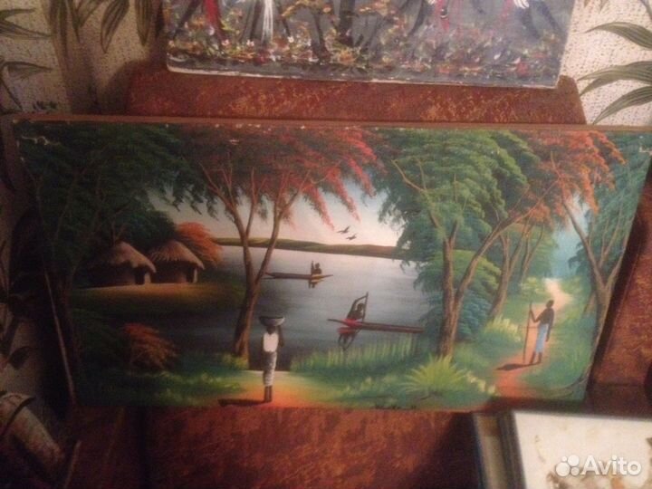 Картина привезена из из цар (Африка) 1970 Г