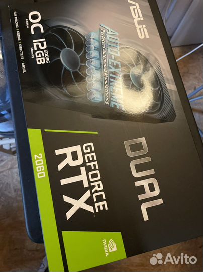 Видеокарта asus dual GeForce RTX 2060 12gb