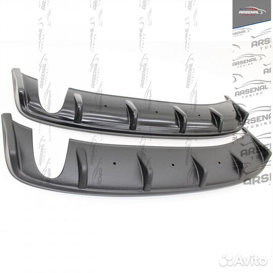 Накладка на задний бампер Mitsubishi Lancer X