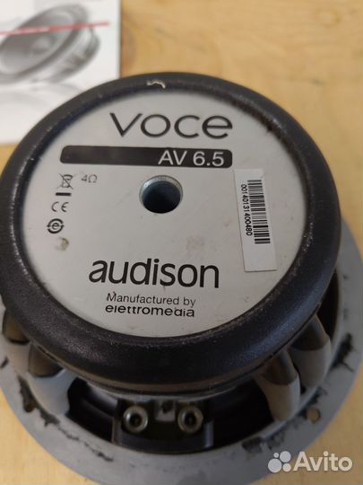 Audison av 6.5 voce Акустические колонки