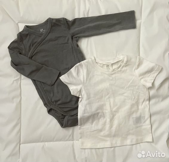 Новые Боди, слип, футболкa H&M 68-74