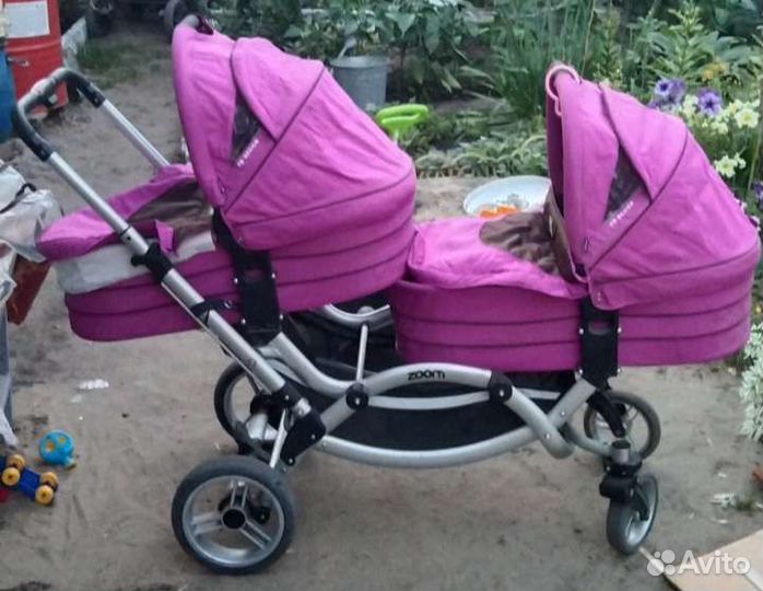 Коляска для двойни 2 в 1
