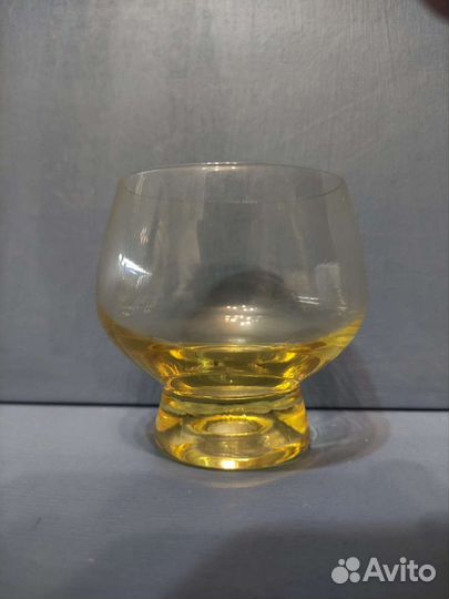 Бокалы желтое стекло СССР