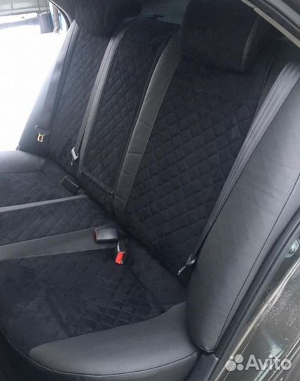 Чехлы из алькантары Ромб Kia Cerato 4 от Автопилот