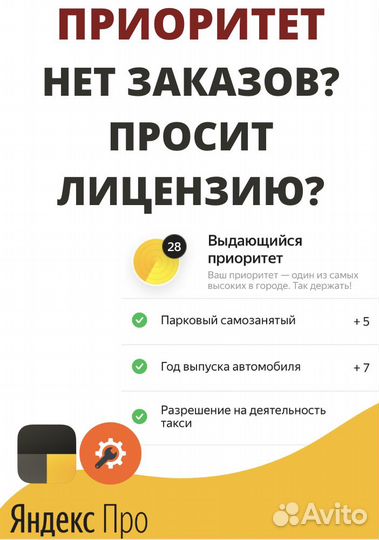 Разрешение Яндекс Такси