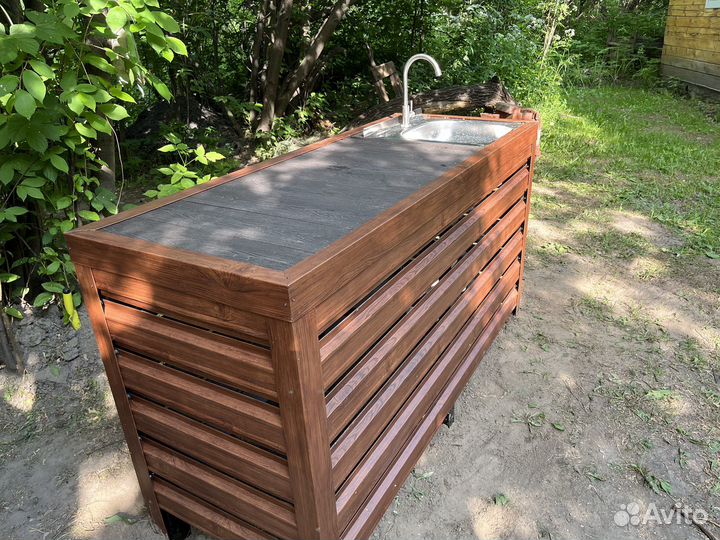 Тумба с раковиной садовая