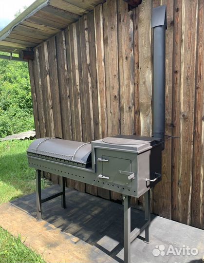 Мангал-гриль-печь толщиной 5 мм