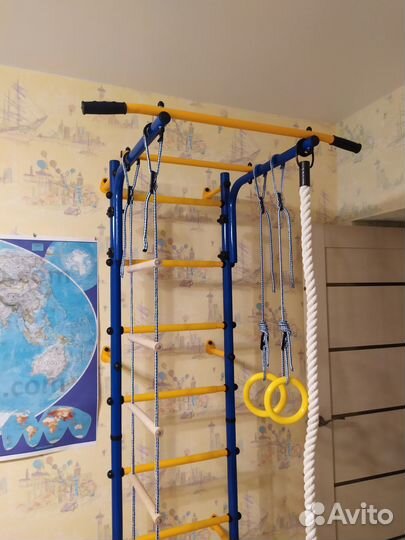 Шведская стенка детская Кольца Канат Лестница