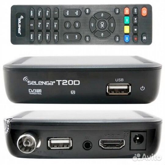 Ресивер DVB-T2 Selenga T20D с поддержкой интернет