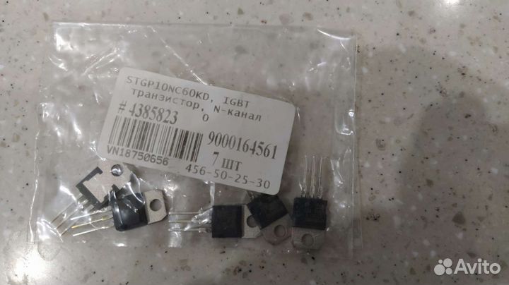 Транзистор stgp10nc60kd