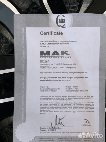 Диски MAK Higlands R21x9,5j 5x120 ET49 цо 72