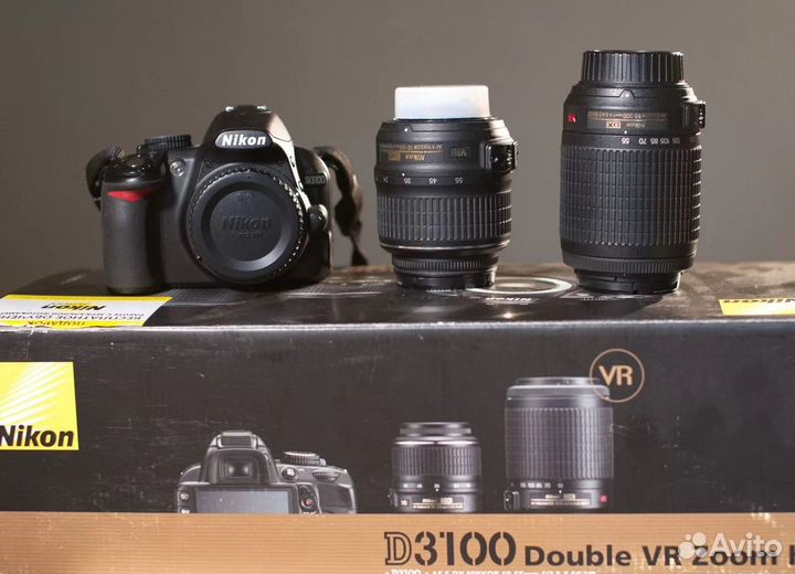 Комплект Nikon D3100 Фотоаппарат + Объективы и тд