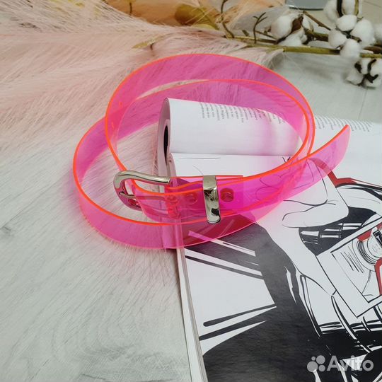 Прозрачный ремень голографический