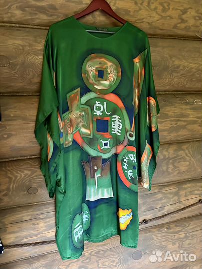 Платье кимоно из 100% натурального шелка