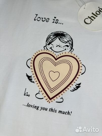 Футболка Chloe Love Is белая