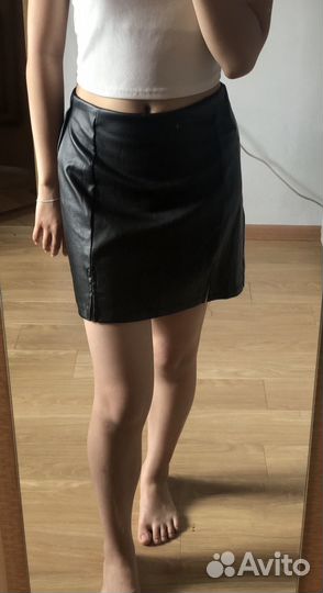 Кожаная юбка