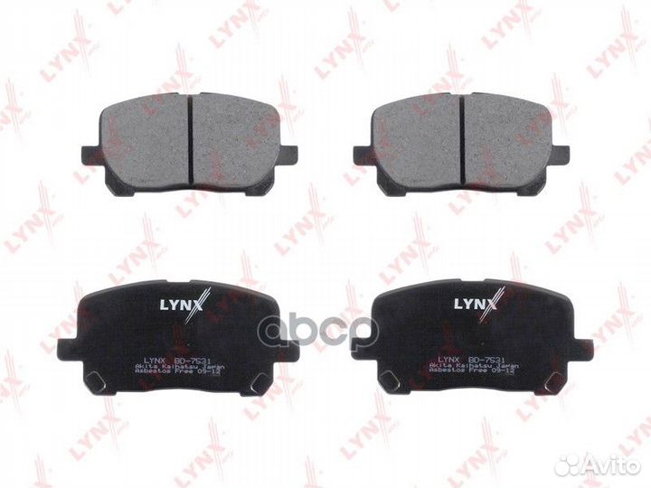Колодки тормозные дисковые перед BD7531 LYN
