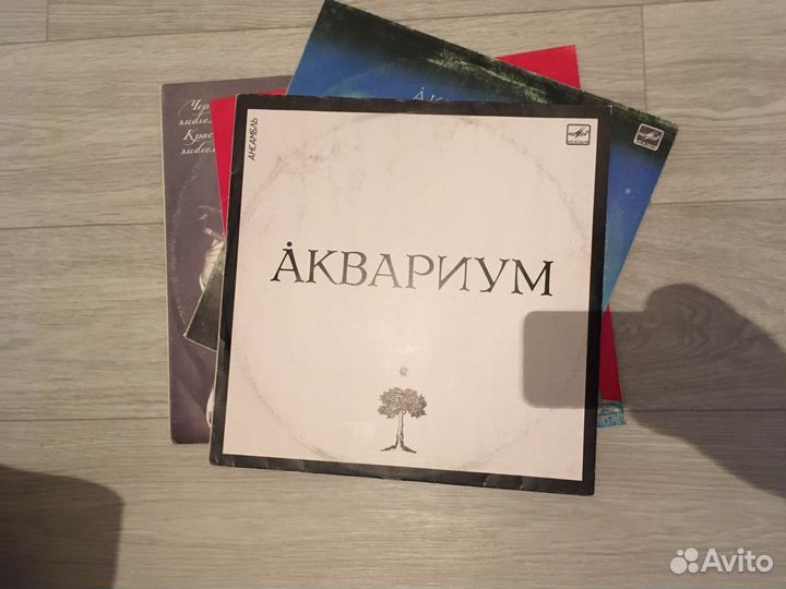 Пластинки - Аквариум с автографом Гребенщикова