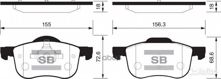 Колодки тормозные дисковые SP2122 Sangsin brake