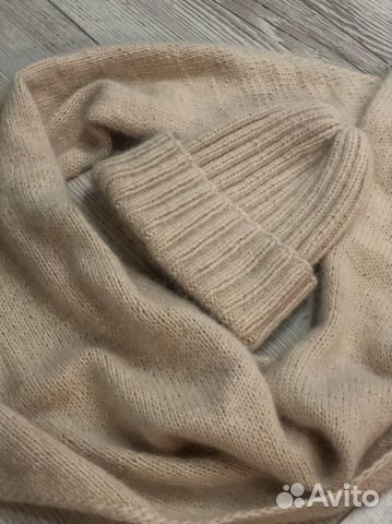 Шапка и бактус из пуха норки