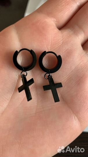 Серьги крестики
