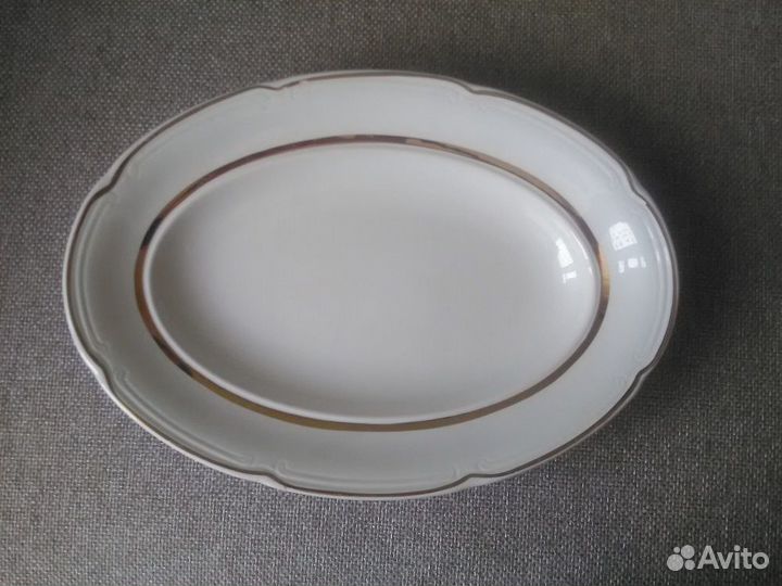 Блюдо фарфор винтаж СССР зик