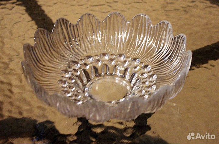 Конфетница. Чешский хрусталь