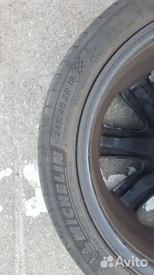 Шины и диски на бмв е 60 е 61 стиль 123, Michelin