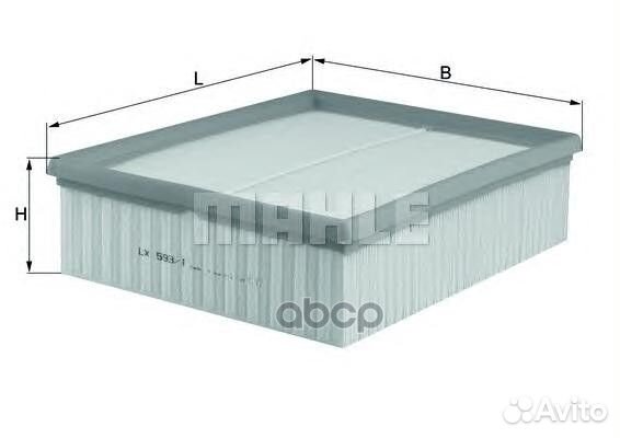 Фильтр воздушный LX5931 Mahle/Knecht