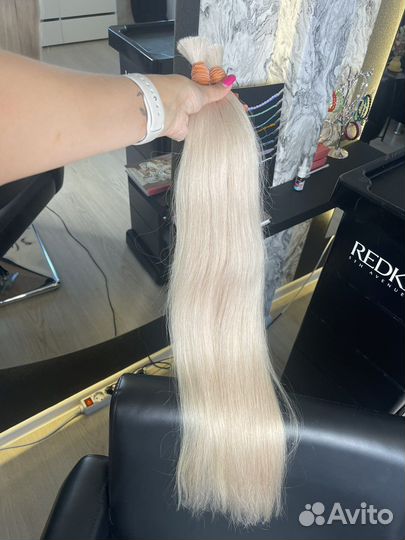Волосы для наращивания 70 см блонд
