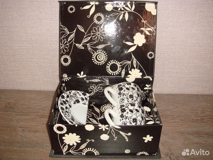 Чайная пара фарфор (2 чашки, 2 блюдца)