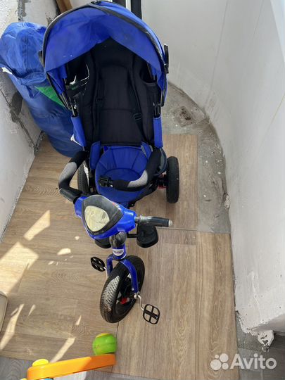 Детский велосипед с ручкой бу