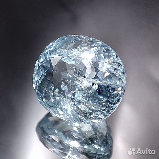 19.00 ct. Аквамарин, кушон. Бразилия. + гемм. закл