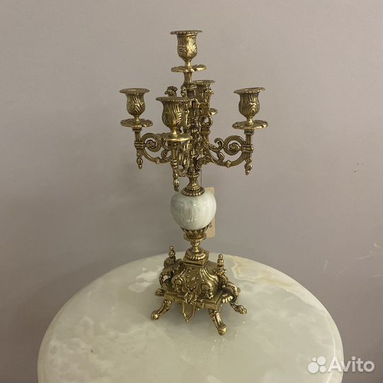 Бронзовый подсвечник/канделябр