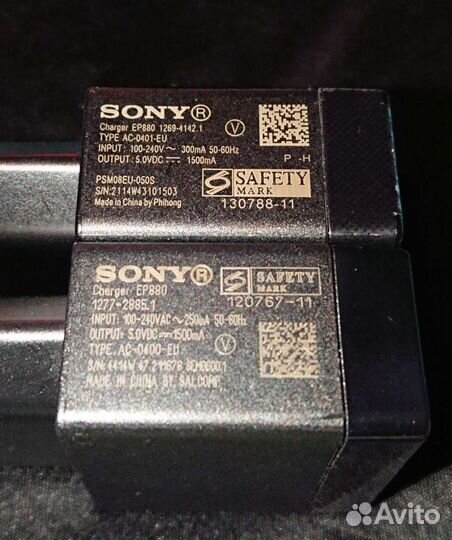 Зарядка Sony EP880 5.0V DC 1500 mA