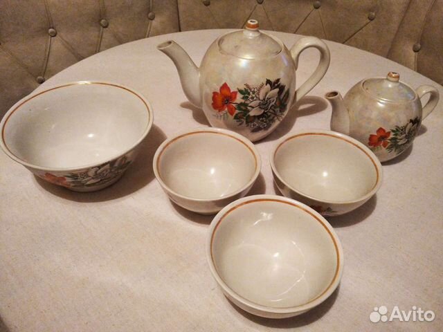 Сервизы чайные и кофейные, 6 шт