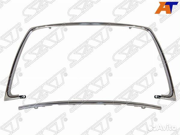 Молдинг бампера mitsubishi outlander XL, mitsubishi outlander XL 06-13