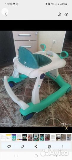 Ходунки каталка 2 в 1 nuovita