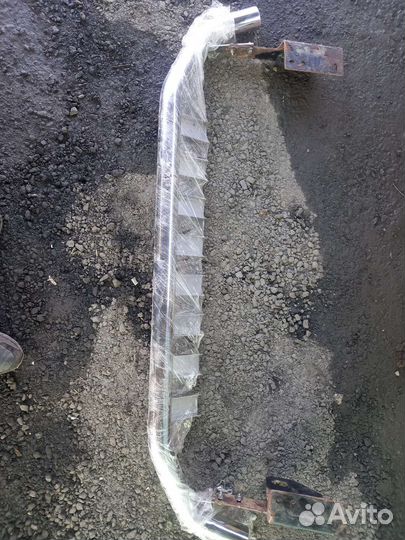 Защита заднего бампера на Prado