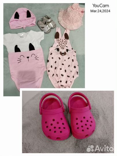 Вещи на девочку 6-10 месяцев