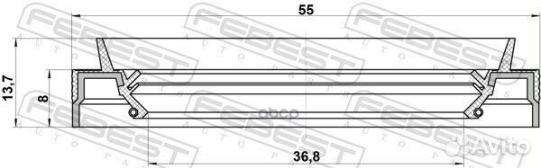 Сальник привода nissan 38X55X8X13.7 95JES-3855