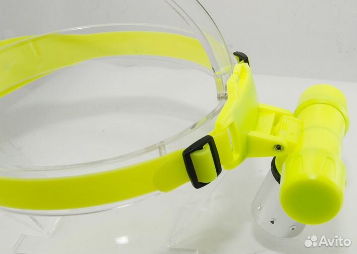 Фонарь налобный водолазный жёлтый свет XM-L