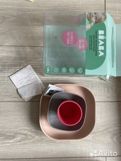 Детская посуда на присоске beaba