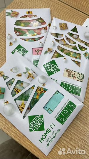 Варежка -спонж двухсторонняя Гринвей