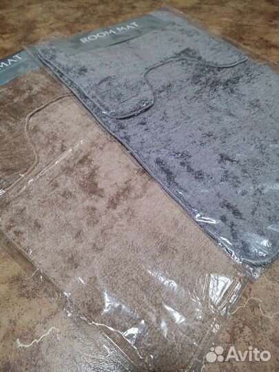 Набор ковриков противоскользящих в ванную туалет