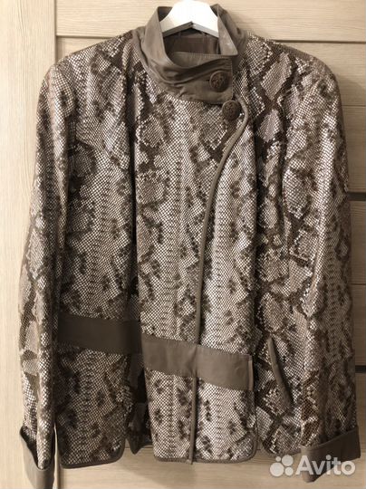 Куртка, натуральная кожа с лазерной обработкой