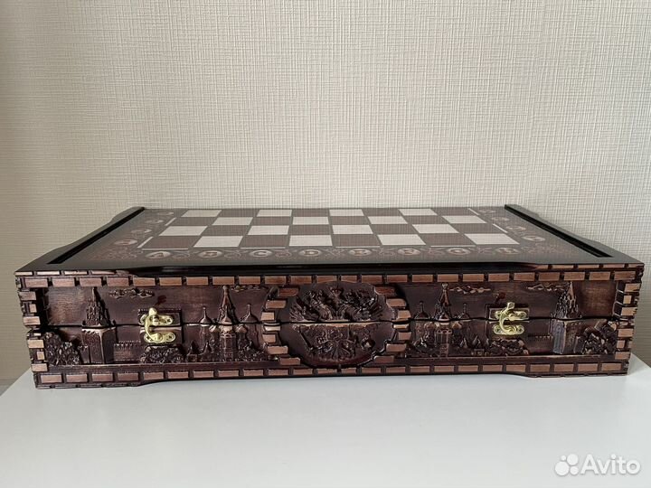 Нарды, шахмат и шашки 3в1