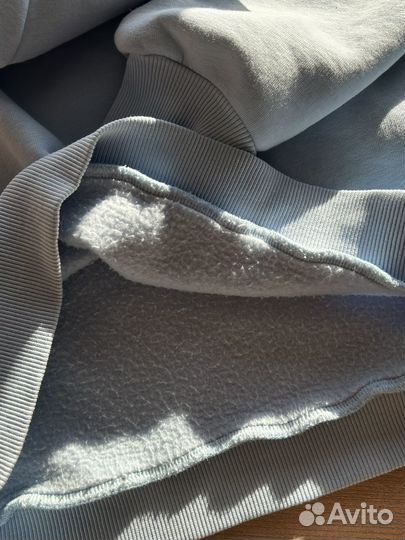 Свитшот оверсайз голубой ravenclo на флисе