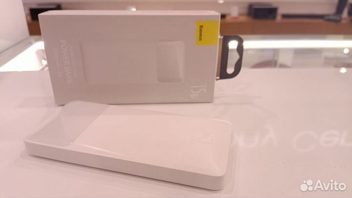 Повербанк Baseus Bipow 15W 10000 mAh с кабелем