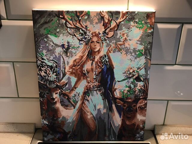 Картины по номерам раскрашенная